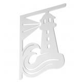 DECORATIVE 16 IN. PAINTABLE PVC LIGHTHOUSE MAILBOX
