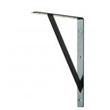 EVERBILT 12 IN. X 8 IN. BLACK HEAVY DUTY SHELF BRA