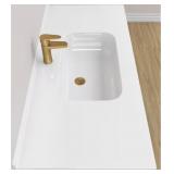 VANITY TOP RECTANGULAR SINGLE SINK BATHROOM VANITY