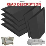 6 PCS COUCH CUSHION SUPPORT, 20" X 20" BLACK COUCH