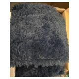 5FT X 5FT DARK BLUE CIRCLE RUG