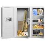 $180 WHITE 29.53" TALL FIREPROOF WALL SAFES BETWEE