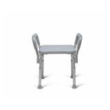 MEDLINE KNOCKDOWN SHOWER CHAIR WITH ARMS ALUMINUM