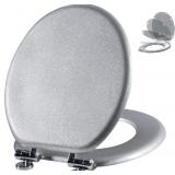 ANGOL SHIOLD GLITTER TOILET SEAT MOLDED WOOD ROUND