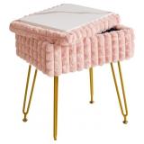 IBUYKE RECTANGLE VANITY CHAIR WITH STORAGE SPACE,