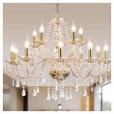 $179 MODERN ELEGANT 15 LIGHTS K9 CRYSTAL GLASS CHA