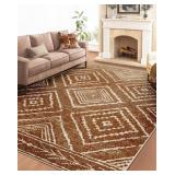 AREA RUG 6X8 RUG MACHINE WASHABLE NON-SLIP LOW PIL