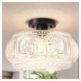 SEMI FLUSH MOUNT CEILING LIGHT, UPGRADED 12 INCH L