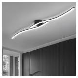 47.24INCH LINEAR CEILING LIGHT 6000K BLACK MODERN