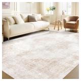 AREA RUG 6X9 VINTAGE RUGS: WASHABLE LIVING ROOM RU