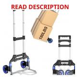 FOLDING HAND TRUCK, 180LBS LIGHTWEIGHT FOLDABLE DO