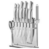 KNIFE SET, 14 PCS HIGH CARBON STAINLESS STEEL SUPE