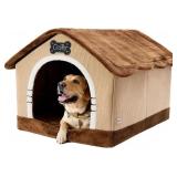 JIUPETY INDOOR DOG HOUSE WITH FRAME, LARGE DOG CAV