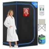 $140 SERENELIFE PORTABLE STEAM SAUNA TENT WITH EXT