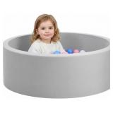 WILWOLFER FOAM BALL PIT FOR TODDLERS, LARGE BABY B