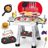 PLAY KITCHEN SETS TOY FOR TODDLERS 3-5, INDOOR OUT