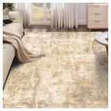 5X7 MODERN ABSTRACT RUG WASHABLE AREA RUGS FOR LIV