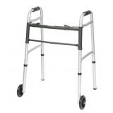 ECONOMY TWO-BUTTON STEEL PATIENT WALKER, WITH 5' W