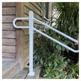 28"-8.5" L X 35.5" H SINGLE POST WROUGHT IRON HAND