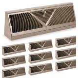 $109 10 PACK BASEBOARD REGISTER VENT 15 INCH DUCT