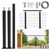 $165 WOODEN HANDRAILS 1-14FT NON SLIP STAIRCASE HA