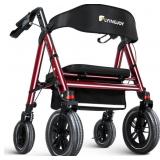 $287 ROLLATOR WALKER WITH SEAT,12' FRONT WHEELS 10