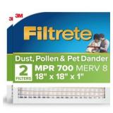 FILTRETE 18X18X1 AC FURNACE AIR FILTER, MPR 700, M