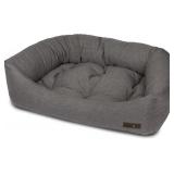 $182 JAX & BONES DOG BED NAPPER - LARK GRAPHITE MA