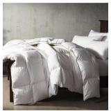 $140 ALANZIMO GOOSE DOWN FEATHER FIBER COMFORTER K