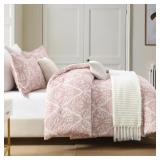 FINLONTE DAMASK QUEEN COMFORTER SET, 100% COTTON C