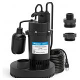 ACQUAER SUMP PUMP SUBMERSIBLE CLEAN/DIRTY WATER PU