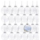 KINGROL 30 PACK 3.15 INCH CLEAR PLASTIC FILLABLE O