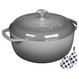 ENAMELED CAST IRON DUTCH OVEN - UMITE CHEF 6QT POT