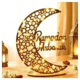 EID MUBARAK RAMADAN CRESCENT MOON STAR LIGHT 27.56