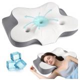 CERRVICAL NECK PILLOW- ERGONOMIC MEMORY FOAM PILLO