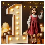 MARQUEE NUMBERS 4 FEET TALL LARGE LIGHT UP NUMBERS