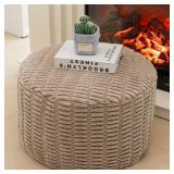 ASUPRUI POUF OTTOMAN STUFFED ROUND MODERN FOAM FIL