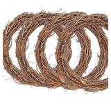 12 INCH GRAPEVINE WREATH,4 PCS RATTAN BRANCH WREAT