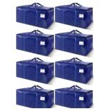 8 PACK EXTRA HEAVY DUTY LARGE MOVING BAGS WITH STR