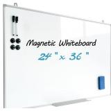 MAGNETIC WRITEBOARD 24X36 DRY ERASE BOARD HANGING