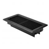 12-PACK 4 X 10 IN. FLOOR REGISTERS BLACK HEAVY-DUT