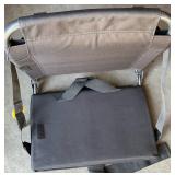 PORTABLE FOLDING STEEL STADIUM SEATS , BLACK,