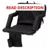 PADDED STADIUM SEAT ORANGE AND BLACK