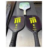 1 LOT OF (3) ASSORTED PICKLEBALL PADDLES