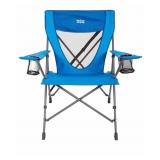 BLUE QUAD CHAIR WITH MESH BACK