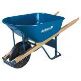 $228 JACKSON M6T22 M6T22KB WHEELBARROW, 6-CUBIC FO