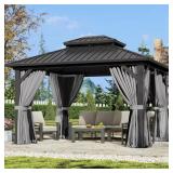 $636 SIZZIM 12 FT. X 10 FT. STEEL FRAME DOUBLE MET