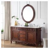 $929 WINSLOW 60 IN. DOUBLE SINK FREESTANDING ANTIQ