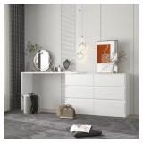 $168 6-DRAWER L-SHAPED CHEST OF DRAWERS CABINET WI