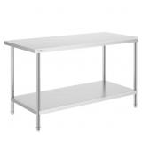 $200 STAINLESS STEEL PREP TABLE, 30 X 60 X 34 IN.